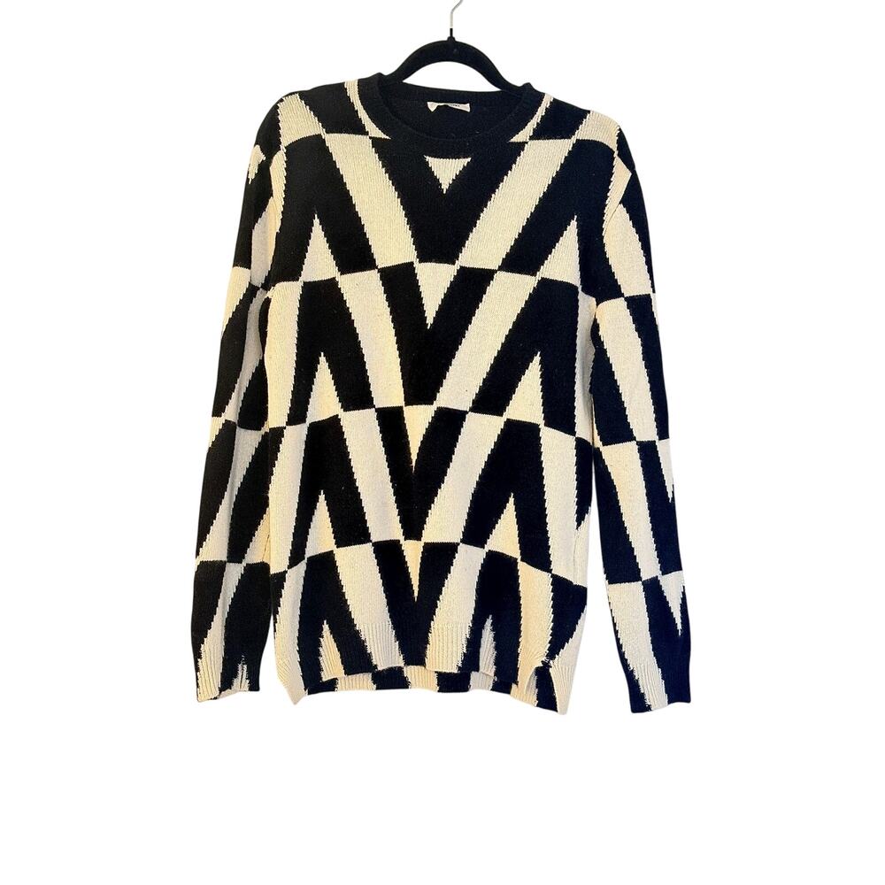 Valentino Logo Cashmere & Virgin Wool Sweater -